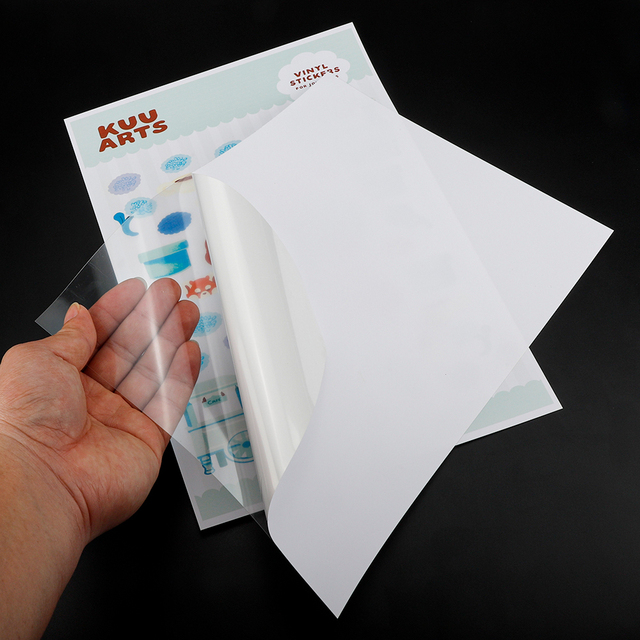Premium Inkjet Printable Self-adhesive Vinyl Glossy Matte A3 420x297mm Yupo Sticker Paper Sheet With PET Clear Plastic Backing