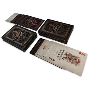 Impression personnalisée <span class=keywords><strong>Acheter</strong></span> en gros de haute qualité Logo noir US Koweït Fabricants d'imprimantes en plastique Papier Cartes à jouer <span class=keywords><strong>Poker</strong></span> en vrac - Product Image 5