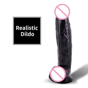 <span class=keywords><strong>Dildo</strong></span> realistici neri da <span class=keywords><strong>12</strong></span> pollici per i giocattoli del sesso del <span class=keywords><strong>Dildo</strong></span> della masturbazione delle donne - Product Image 1