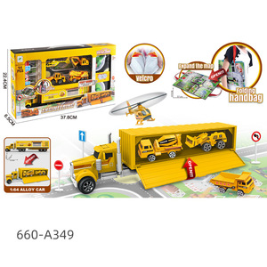 Camión de Policía de Juguete de Aleación con Mapa y Vehículos para Niños de 4 a 6 Años, Escala 1:64 - Product Image 3