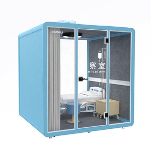 10 millimetri di vetro temperato trasparente insonorizzate camera cabina disinfezione booth in ospedale mini casa per in quarantena - Product Image 1