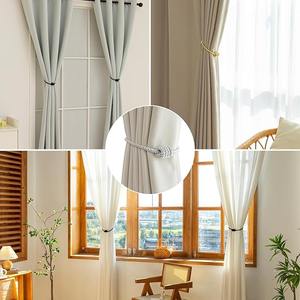 Precio barato Pistas de cortina Barra de metal con juego completo Cualidades de plástico de postes de riel de cortina y accesorio - Product Image 2