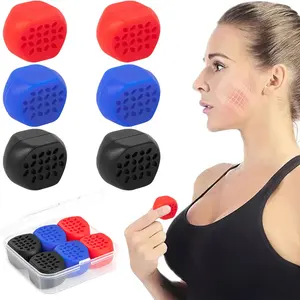 Factory Price Jawline Exercise Stress Ball Face Jaw Exerciser Trainer Muscle Trainer 40/50/60 Lbs Silicone Jaw Exercise