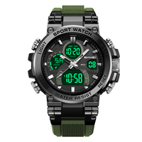 Montre de sport d'extérieur SKMEI 2500 en gros, tendance, antichoc, double fuseau horaire, analogique, LED, étanche, numérique, Relojes, montre-bracelet