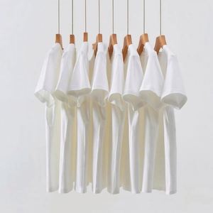 High Quality 100% Cotton 180gsm Fabric Luxury Blank Heavyweight Unisex Solid Eco-Friendly Custom Print Men's T-Shirt - Product Image 4