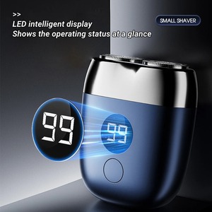 Portable Electric Shaver for Men Cordless Travel Shavers Digital Display Mini Dual Blade Rechargeable Electric Razor Gifts - Product Image 4