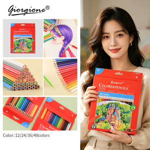 Juego de lápices artísticos a base de aceite Giorgione Wholesale de <span class=keywords><strong>48</strong></span> colores, núcleo de grafito de 3 mm de grosor, lápices de colores duraderos para suministros de dibujo - Product Image 3