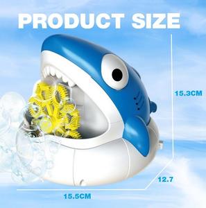 <span class=keywords><strong>Machine</strong></span> à bulles électrique automatique en plastique en forme de requin pour les activités de plein air des enfants, les fêtes d'été et les anniversaires - Product Image 4