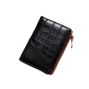 Women's European American Style Bi-Fold Short Zipper <b>Wallet</b> Korean Stone Pattern Design Independent - Product Image 4
