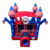 Château gonflable commercial double couture USA pour enfants, idéal pour la location