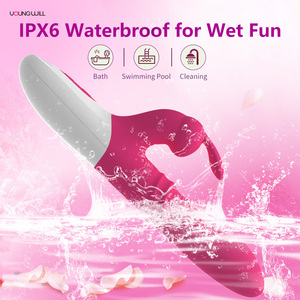 USB Power <span class=keywords><strong>Electric</strong></span> Thrust Sucking Rabbit Vibrator Wasserdichter weiblicher Klitoris stimulator 10-Gang-Frequenz G-Punkt Vibrator <span class=keywords><strong>Dildo</strong></span> - Product Image 4