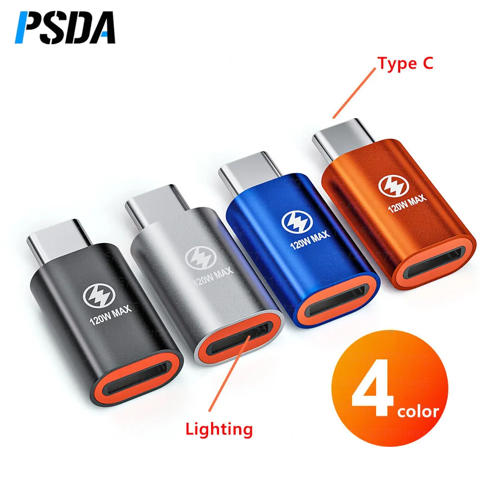 Psda Pd 20W/120W Usb C Adapter Snel Opladen Licht Mannelijk Naar Type C Vrouwelijke Adapter Voor Telefoon Naar Usb Type C Hoofdtelefoon