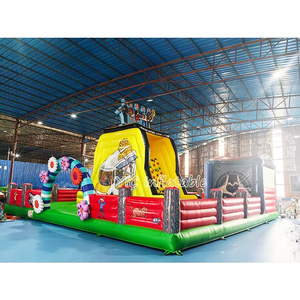 เครื่องเล่นเป่าลมเชิงพาณิชย์ สนามกีฬาเป่าลมกลางแจ้ง ชุดเครื่องเล่นเป่าลมรูปวงดนตรี บ้านลมเป่าลมขนาดใหญ่ เมืองสนุกเป่าลมขนาดยักษ์ - Product Image 1