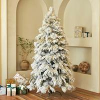 Großhandel Fallender Schnee Schneeflocken-Samt Weihnachtsbaum Schaufenster-Deko Künstlicher Baum Weihnachtliche Atmosphäre für Zuhause Hochwertige Dekoration