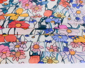 Voile de coton japonais personnalisé imprimé numériquement Tissu floral Soudanais <span class=keywords><strong>pour</strong></span> femmes Toub Mauritanie Melehfa Swiss Total Somali Dirac <span class=keywords><strong>pour</strong></span> <span class=keywords><strong>mariage</strong></span> - Product Image 4