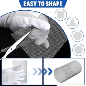 40cm x 20 lưới 304 thép không gỉ Dây màn hình lưới gỉ miễn phí dệt kim loại lưới cho lỗ thông hơi cửa sổ màn hình bộ lọc Vườn bao gồm - Product Image 4