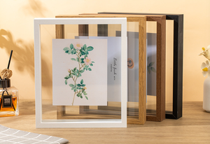 Châu Âu-Phong Cách Tự Làm Gỗ Khung Ảnh Hiển Thị Đứng Hiện Đại Hai Mặt Trong Suốt Hình Ảnh Khung Bán Buôn Thực Vật Mẫu Vật Khung - Product Image 5