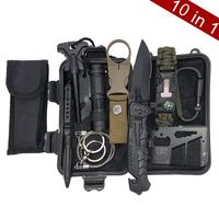 Bochen Professionnel 18 En 1 Kits D'urgence Cool Gadgets Tactiques Pour Camping En Plein Air Chasse Pêche Survie Gear Kit