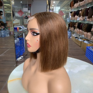 วิกผมบ๊อบ 2x6 ขนาด 8 นิ้ว น้ำหนักเบา หรูหรา ขายดีที่สุด ผมแท้เวียดนาม เบาสบาย ดับเบิ้ลดรอว์น ผมตรงแบบโบนสเตรท - Product Image 1