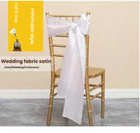 LILIS Nœuds de chaise en satin – Unis, teints, pour mariage, banquet, décoration intérieure, 17x275cm, 48 couleurs, lavables (Cuivre), avec chemins de table assortis