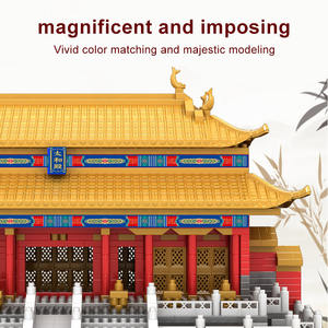 ताहे महल ब्लॉक और मॉडल ईंटों के खिलौने आकर्षक प्राचीन चीनी वास्तुकला मोल्ड किंग बिल्डिंग ब्लॉक मोल्ड किंग सेट - Product Image 4