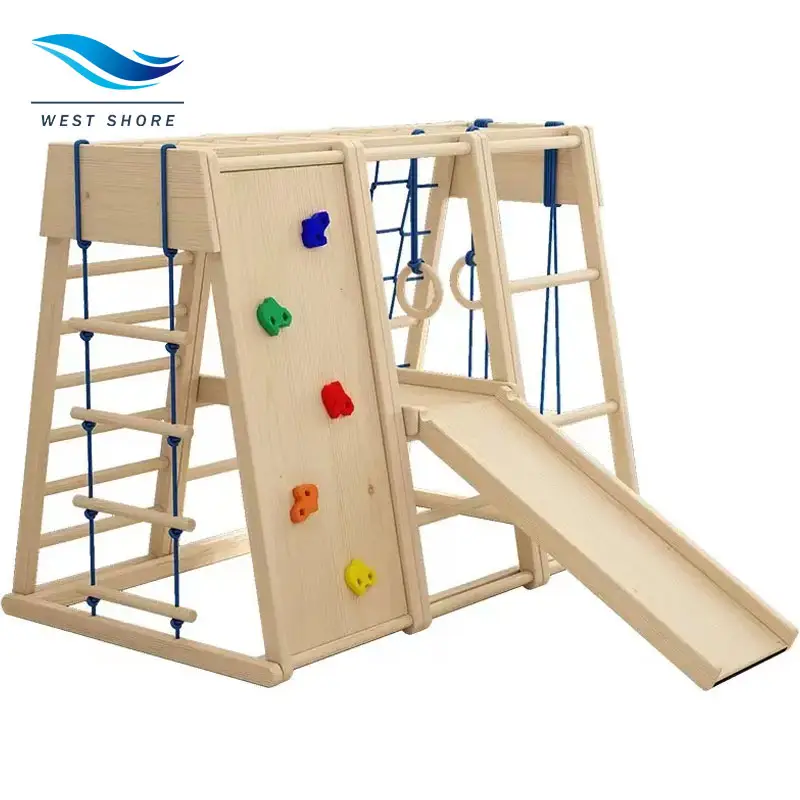 Triángulo escalada juguetes plegable escalada triángulo escalera juguetes madera seguridad resistente niños jugar gimnasio interior al aire libre Patio