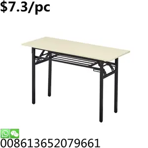 공장 디자인 맞춤형 금속 프레임 교실 학교 접이식 테이블