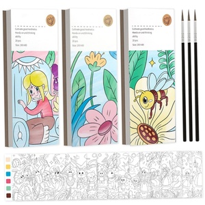 Libro <span class=keywords><strong>para</strong></span> colorear de agua mágico de bolsillo portátil y fácil de usar de alta calidad con pinturas y juego de pintura de colores de agua - Product Image 2