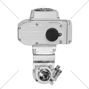 Vanne papillon sanitaire en acier inoxydable 316 de qualité alimentaire DN50 avec actionneur électrique, vanne à bille électrique, vente de liquidation B2B COVNA - Product Image 6