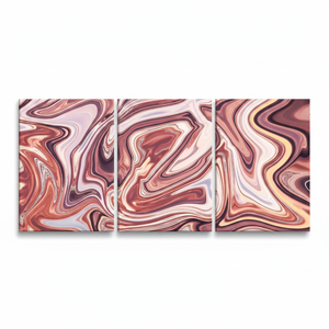 Pink Marble <b>Canvas</b> Print: Modern Abstract <b>Wall</b> Art, Printed Design,SET OF 3 <b>CANVAS</b> - Product Image 2