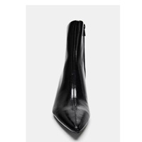 2025 automne nouveaux produits en cuir véritable marque bottes femmes bas côté fermeture à glissière pointu chat talon Western été hiver