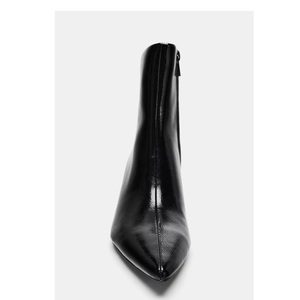 2025 autunno nuovi prodotti stivali di marca in vera pelle da donna con chiusura a cerniera laterale a punta tacco gatto occidentale estate inverno - Product Image 2