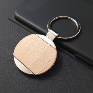 Factory Price Promotional Key Chain Engraved Sublimation Keyring Blanks <b>Wooden</b> Keychain - Product Image 4