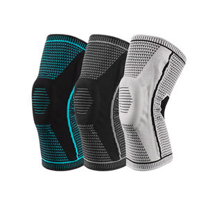 El soporte de rodillera de compresión deportiva de nailon de alta calidad con resorte doble <span class=keywords><strong>y</strong></span> almohadilla de esponja proporciona seguridad de protección en los deportes - Product Image 3