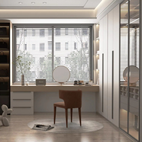 Armoire moderne Lesso Home pour chambre à coucher, dressing avec coiffeuse, idéale pour appartement