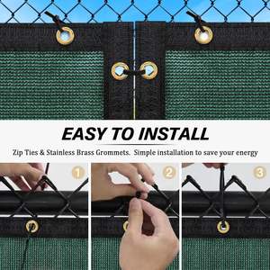 <span class=keywords><strong>Filet</strong></span> PEHD <span class=keywords><strong>filet</strong></span> de confidentialité opaque <span class=keywords><strong>filet</strong></span> d'écran de clôture verte pour mur extérieur jardin cour arrière-cour - Product Image 5