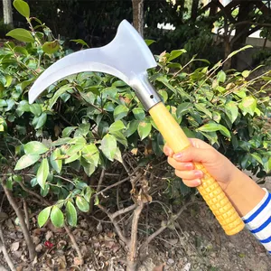 Ручной нож из нержавеющей стали для сбора пальмового масла с длинной ручкой для травы, риса, сельского хозяйства
