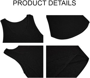 Vente en gros Performance Confortable Hommes Débardeurs Haute Qualité Décontracté Classique Sans Manches Col en V Séchage Rapide Écologique - Product Image 4