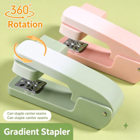 360 °   Agrafeuse rotative, agrafeuse de bureau haute performance pour usage professionnel et domestique, agrafeuse pour brochures à agrafage central, cadeau de papeterie