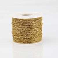 100 mètres d'acier inoxydable aplati en forme de O croix argent or Rose véritable or plaqué collier bricolage accessoire chaîne