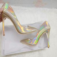 Nouvelle Collection 2026 – Escarpins Élégants à Talons Aiguilles et Bout Pointu Couleur Néon Holographique pour Femme, Idéals pour Fêtes, Mariages et Clubs