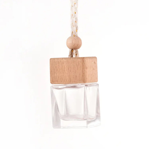 Difusor de ambientador de vidrio para coches 10ml colgante Perfume botella de aromaterapia cuadrado 8ml viales de adorno rellenables - Product Image 5