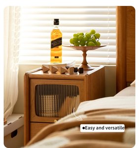 All'ingrosso nordico <span class=keywords><strong>Vintage</strong></span> camera da letto mobili in legno comodini semplici comodini armadietti - Product Image 1