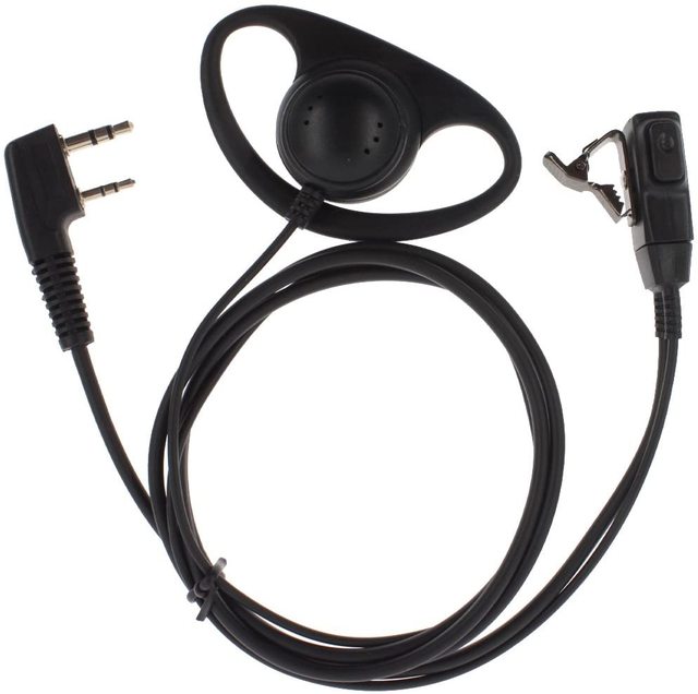High Quality D Type Headset Earpiece  Earphone  for  Baofeng Kenwood TYT Quansheng Walkie Talkie