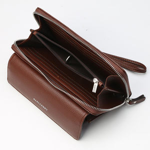 Moda buona qualità marca cerniera grande cuoio PU <span class=keywords><strong>portafoglio</strong></span> lungo <span class=keywords><strong>pochette</strong></span> da uomo - Product Image 5