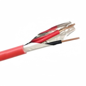 Câble d'alarme de signalisation blindé ignifuge rouge de sécurité 2 conducteurs solides 2,5 mm² <span class=keywords><strong>avec</strong></span> gaine LSZH, bobine de 305 m - Product Image 1