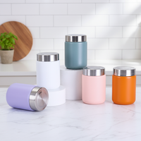Botol Termos Mini Korea Fancy Custom 200ml/280ml Stainless Steel Anti Bocor Dinding Ganda Vakum Tahan Panas