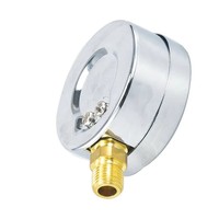Manomètre thermique à tube Bourdon Y60 à double aiguille avec boîtier en fer peint et fenêtre en plastique, mesure 0-10 bar/0-120 bar