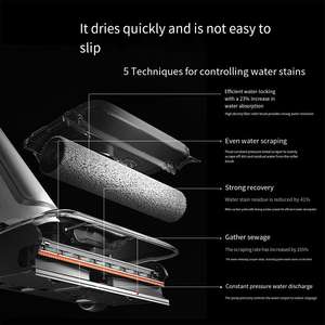 Nettoyeur de sols Xiao Mi, aspirateur humide 4 Pro E301 280w sans fil 21000Pa avec réservoir d'eau pour une utilisation humide et sèche - Product Image 4