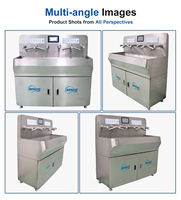 Machine de lavage, séchage et désinfection des mains électrique commerciale, nouvelle, avec armoire de rangement en acier inoxydable 304 et programme d'hygiène automatique